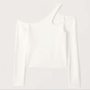 A&F Knit Off-The-Shoulder Cut Out Top